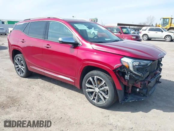 2019 GMC Terrain Denali with VIN 3GKALSEX4KL385568, listed as a IAAI auction lot 41560922 with 66,493 mi miles. Bid and sale history available at carsss.com. Image 1.
