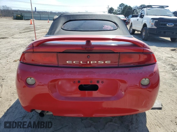 1997 Mitsubishi Eclipse GS with VIN 4A3AX35G5VE127678, listed as a Copart auction lot 46251855 with 140,259 mi miles and Salvage Title. Bid and sale history available at carsss.com. Image 6.