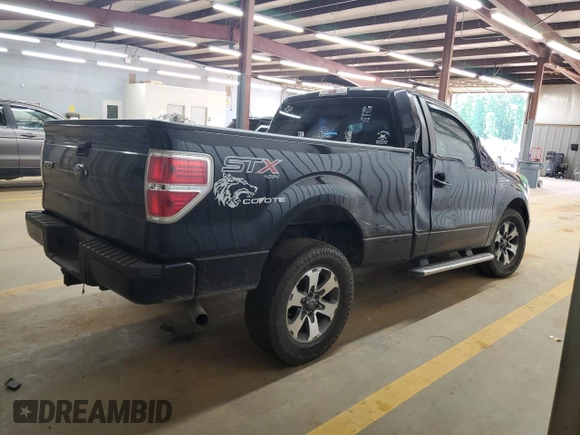2014 Ford F-150 XL with VIN 1FTMF1EF2EKF89275, listed as a Copart auction lot 55439885 with 122,900 mi miles and Salvage title. Bid and sale history available at DreamBid. Image 3.