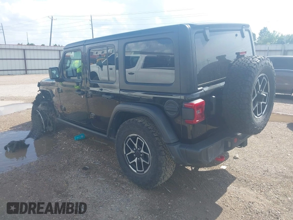 2024 Jeep Wrangler Rubicon with VIN 1C4PJXFG0RW271322, listed as a IAAI auction lot 42736647 with 32,319 mi miles and . Bid and sale history available at DreamBid. Image 3.