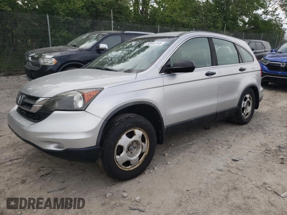 2011 Honda CR-V LX z VIN 5J6RE4H39BL026381, wystawiony jako Copart lot #56586155 z przebiegiem 285 041 mil mil oraz Szkoda całkowita • Salvage title. Historia ofert i sprzedaży dostępna na DreamBid. Obrazek 1.