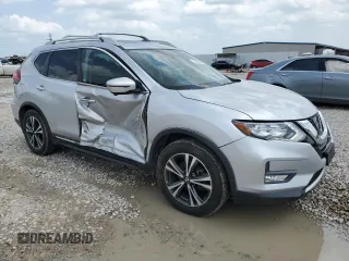 2017 Nissan Rogue S with VIN 5N1AT2MT2HC861133, listed as a Copart auction lot 54749085 with 86,705 mi miles and Salvage title. Bid and sale history available at DreamBid. Image 4.