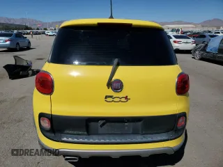 2014 FIAT 500L Trekking with VIN ZFBCFADH4EZ028911, listed as a Copart auction lot 72002594 with 59,245 mi miles and Salvage Title. Bid and sale history available at carsss.com. Image 6.