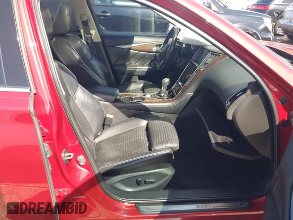 2015 Infiniti Q50 Premium with VIN JN1BV7AP8FM353900, listed as a IAAI auction lot 41748581 with 152,480 mi miles and . Bid and sale history available at DreamBid. Image 5.