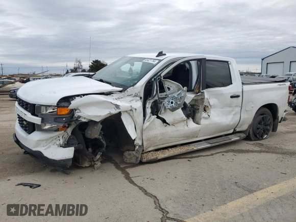2019 Chevrolet Silverado 1500 Custom with VIN 3GCUYBEFXKG701159, listed as a Copart auction lot 85421754 with 95,432 mi miles and Salvage Title. Bid and sale history available at DreamBid. Image 1.