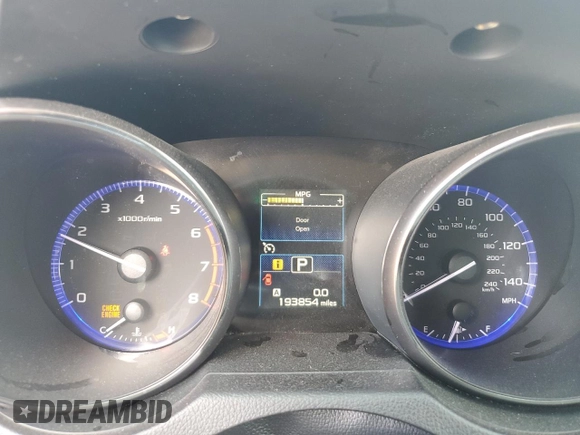 2016 Subaru Legacy Premium with VIN 4S3BNBD69G3021796, listed as a Copart auction lot 60225565 with 193,854 mi miles and Salvage title. Bid and sale history available at DreamBid. Image 9.