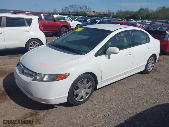 2007 Honda Civic Sdn LX with VIN 1HGFA16527L006070, listed as a IAAI auction lot 41953056 with 183,596 mi miles. Bid and sale history available at carsss.com. Image 2.