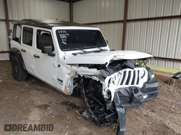 2021 Jeep Wrangler Unlimited Willys with VIN 1C4HJXDN4MW790999, listed as a IAAI auction lot 42236588 with 53,954 mi miles and . Bid and sale history available at DreamBid. Image 6.
