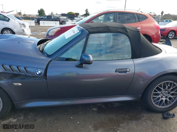 2000 BMW Z3 2.8L with VIN 4USCH3344YLF71259, listed as a IAAI auction lot 41516206 with 95,988 mi miles. Bid and sale history available at carsss.com. Image 14.