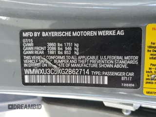 2016 MINI Hardtop 4 Door S z VIN WMWXU3C5XG2B62714, wystawiony jako Copart lot #50371305 z przebiegiem 116 840 mil mil oraz Szkoda całkowita • Salvage title. Historia ofert i sprzedaży dostępna na DreamBid. Obrazek 14.