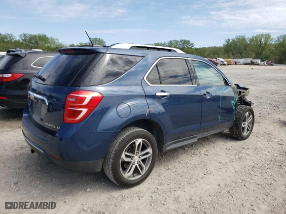 2016 Chevrolet Equinox LTZ with VIN 2GNALDEK0G6252871, listed as a Copart auction lot 51753794 with 134,922 mi miles and Salvage Title. Bid and sale history available at carsss.com. Image 3.