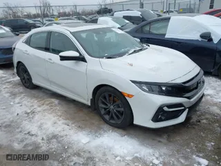 2020 Honda Civic Hatchback EX-L with VIN SHHFK7H82LU208277, listed as a IAAI auction lot 41331184 with 41,436 mi miles. Bid and sale history available at carsss.com. Image 1.