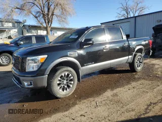 2017 Nissan Titan SV with VIN 1N6AA1E59HN509950, listed as a Copart auction lot 42231085 with 143,746 mi miles and Salvage Title. Bid and sale history available at DreamBid. Image 1.