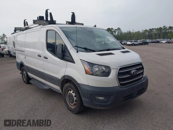 2020 Ford Transit Cargo with VIN 1FTBR1Y8XLKA19646, listed as a IAAI auction lot 42633323 with 82,577 mi miles and . Bid and sale history available at DreamBid. Image 1.