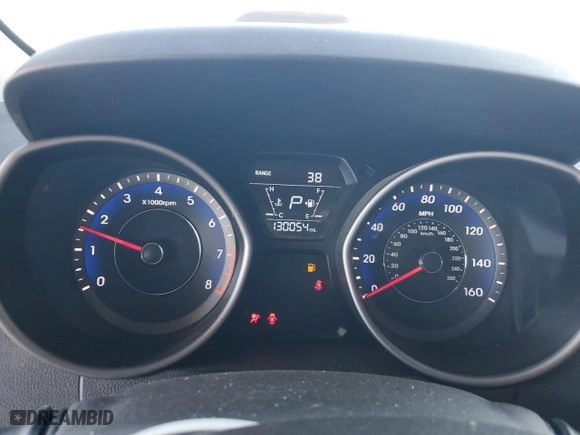 2015 Hyundai Elantra Limited with VIN KMHDH4AE8FU329070, listed as a Copart auction lot 52380395 with 130,054 mi miles and Salvage Title. Bid and sale history available at carsss.com. Image 9.