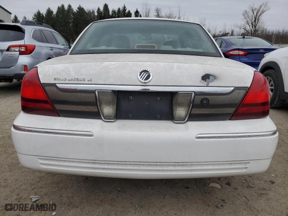 2007 Mercury Grand Marquis LS with VIN 2MEFM75V57X632448, listed as a Copart auction lot 50667445 with 36,072 mi miles and Clean Title. Bid and sale history available at carsss.com. Image 6.