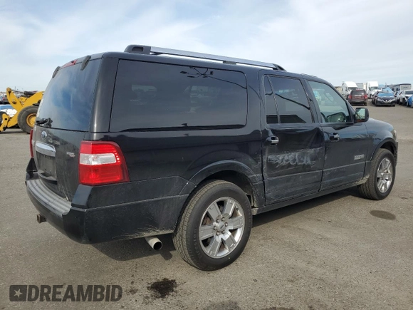 2008 Ford Expedition EL Limited with VIN 1FMFK20588LA66006, listed as a Copart auction lot 47443255 with 210,054 mi miles and Salvage Title. Bid and sale history available at carsss.com. Image 3.