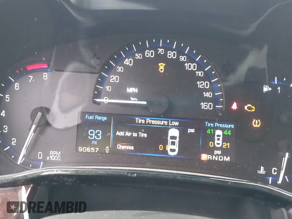 2014 Cadillac CTS Luxury AWD with VIN 1G6AX5SX9E0197395, listed as a IAAI auction lot 42211452 with 90,657 mi miles and . Bid and sale history available at DreamBid. Image 7.