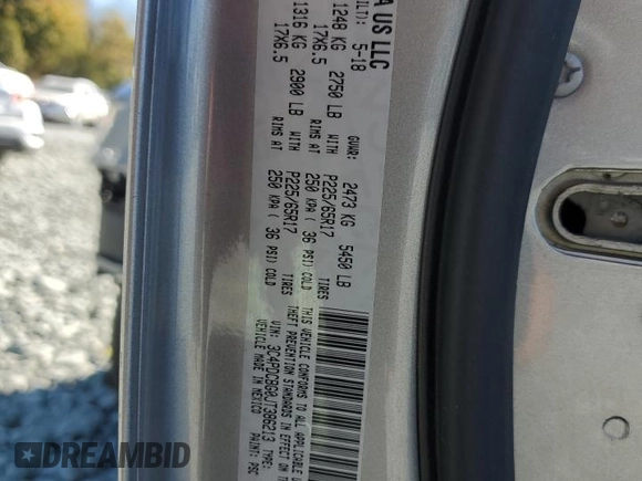 2018 Dodge Journey SXT with VIN 3C4PDCBG0JT386213, listed as a Copart auction lot 76146524 with 142,436 mi miles and Salvage Title. Bid and sale history available at carsss.com. Image 15.