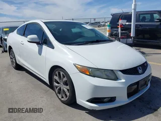 2012 Honda Civic Cpe Si with VIN 2HGFG4A51CH708198, listed as a IAAI auction lot 41782185 with 110,719 mi miles. Bid and sale history available at carsss.com. Image 1.