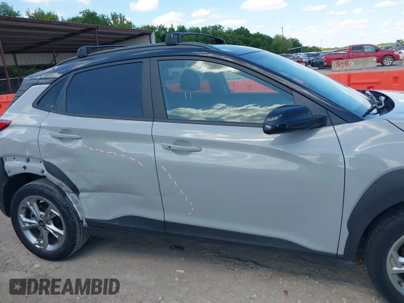 2023 Hyundai Kona SEL with VIN KM8K6CAB4PU008576, listed as a IAAI auction lot 42238107 with 40,248 mi miles and . Bid and sale history available at DreamBid. Image 13.