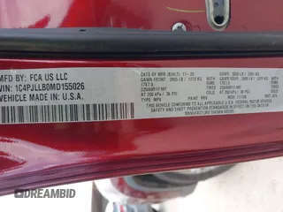 2021 Jeep Cherokee Altitude z VIN 1C4PJLLB0MD155026, wystawiony jako IAAI lot #42204298 z przebiegiem 63 491 mil mil oraz . Historia ofert i sprzedaży dostępna na DreamBid. Obrazek 9.