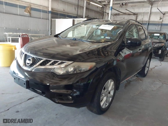 2011 Nissan Murano SV with VIN JN8AZ1MW3BW182876, listed as a IAAI auction lot 41627614 with 71,870 mi miles. Bid and sale history available at carsss.com. Image 2.
