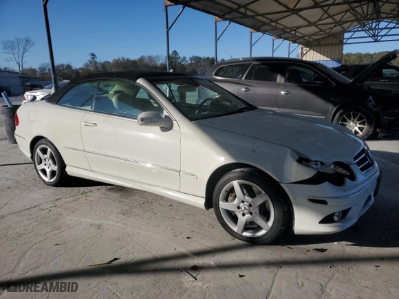 2007 Mercedes-Benz CLK-Class 5.5L with VIN WDBTK72F57T083742, listed as a Copart auction lot 83351094 with 195,768 mi miles and Non Repairable. Bid and sale history available at carsss.com. Image 4.