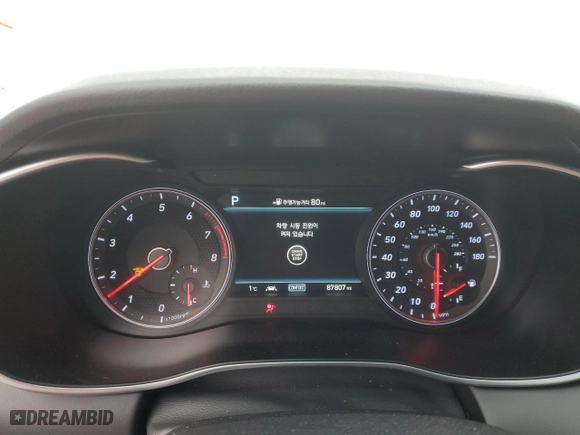2019 Genesis G70 3.3T Advanced with VIN KMTG34LE7KU027441, listed as a Copart auction lot 46877775 with NaN miles and Clean Title. Bid and sale history available at carsss.com. Image 9.