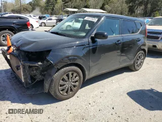 2021 Kia Soul LX with VIN KNDJ23AU0M7755518, listed as a Copart auction lot 49373525 with 79,882 mi miles and Salvage Title. Bid and sale history available at carsss.com. Image 1.
