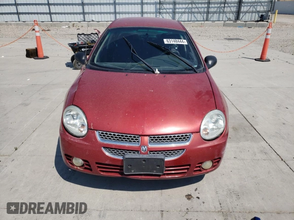 2005 Dodge Neon SXT with VIN 1B3ES56C55D200100, listed as a Copart auction lot 63148444 with 139,051 mi miles and Clean Title. Bid and sale history available at carsss.com. Image 5.