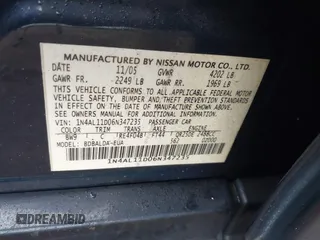 2006 Nissan Altima 2.5 with VIN 1N4AL11D06N347235, listed as a IAAI auction lot 41672148 with 141,667 mi miles. Bid and sale history available at carsss.com. Image 9.