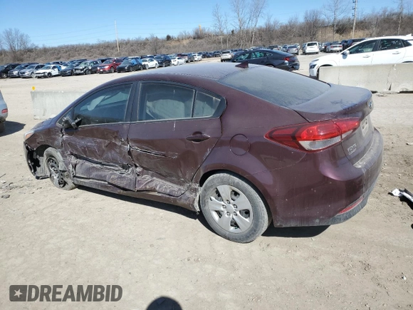 2017 Kia Forte LX with VIN 3KPFK4A70HE160177, listed as a Copart auction lot 48295945 with 133,496 mi miles and Salvage Title. Bid and sale history available at carsss.com. Image 2.