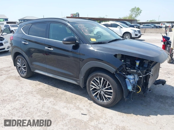 2021 Hyundai Tucson Ultimate with VIN KM8J33ALXMU289579, listed as a IAAI auction lot 42027719 with 95,989 mi miles and . Bid and sale history available at DreamBid. Image 1.