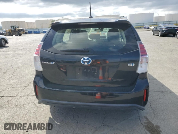 2016 Toyota Prius v Two with VIN JTDZN3EU2GJ054555, listed as a Copart auction lot 50606125 with 157,947 mi miles and Salvage Title. Bid and sale history available at carsss.com. Image 6.