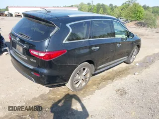 2015 Infiniti QX60 with VIN 5N1AL0MN3FC535859, listed as a IAAI auction lot 42010058 with 160,356 mi miles. Bid and sale history available at carsss.com. Image 4.