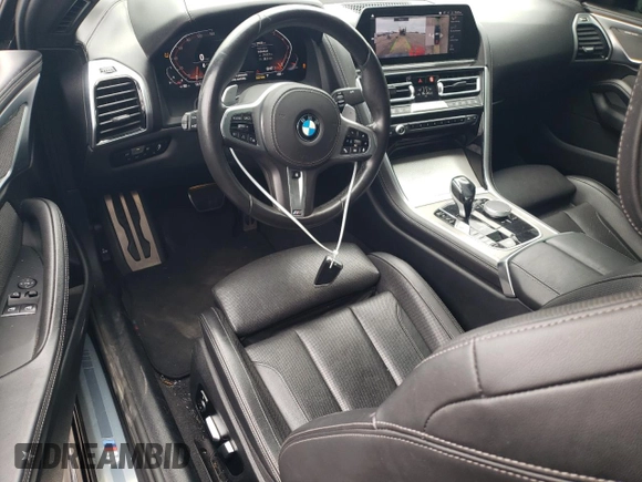 2020 BMW 8 Series 840i with VIN WBAAE4C09LCD32627, listed as a Copart auction lot 64941444 with 28,938 mi miles and Salvage Title. Bid and sale history available at DreamBid. Image 8.