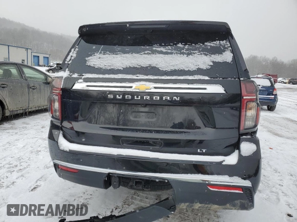 2024 Chevrolet Suburban LT z VIN 1GNSKCKD2RR249498, wystawiony jako Copart lot #46279295 z przebiegiem 18 566 mil mil oraz Czysty tytuł • Clean title. Historia ofert i sprzedaży dostępna na DreamBid. Obrazek 6.
