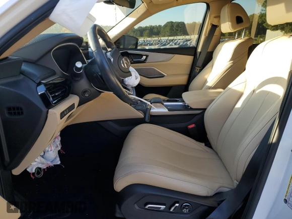 2022 Acura MDX with VIN 5J8YE1H35NL003508, listed as a Copart auction lot 76452114 with 0 mi miles and Salvage Title. Bid and sale history available at carsss.com. Image 7.