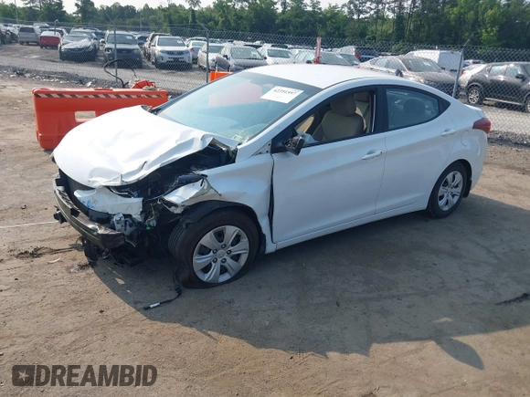 2016 Hyundai Elantra SE with VIN 5NPDH4AE9GH794201, listed as a IAAI auction lot 42391597 with 58,126 mi miles and . Bid and sale history available at DreamBid. Image 17.