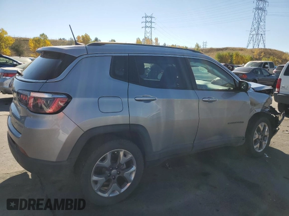 2020 Jeep Compass Limited with VIN 3C4NJDCB5LT233323, listed as a Copart auction lot 75712774 with 78,933 mi miles and Salvage Title. Bid and sale history available at carsss.com. Image 3.