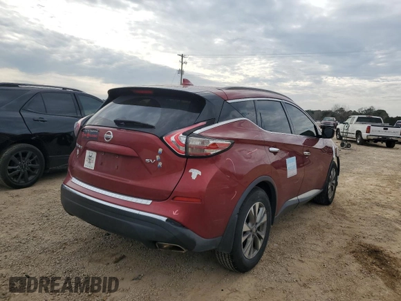 2018 Nissan Murano SV with VIN 5N1AZ2MG4JN187241, listed as a Copart auction lot 45684885 with 91,312 mi miles and Salvage Title. Bid and sale history available at carsss.com. Image 3.