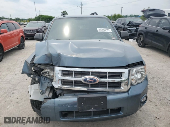2012 Ford Escape XLT with VIN 1FMCU0DG9CKA89290, listed as a Copart auction lot 59290235 with 78,610 mi miles and Salvage title. Bid and sale history available at DreamBid. Image 5.