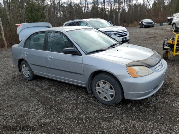 2003 Honda Civic DX with VIN 2HGES164X3H929064, listed as a Copart auction lot 81674954 with 309,324 mi miles and Salvage Title. Bid and sale history available at carsss.com. Image 4.