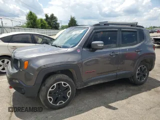 2017 Jeep Renegade Trailhawk z VIN ZACCJBCB3HPE63193, wystawiony jako Copart lot #58322885 z przebiegiem 167 323 mil mil oraz Szkoda całkowita • Salvage title. Historia ofert i sprzedaży dostępna na DreamBid. Obrazek 1.