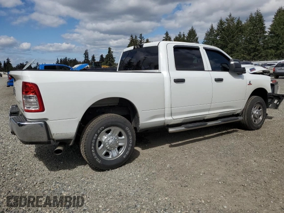2024 Ram 2500 Tradesman with VIN 3C6UR5CL8RG298811, listed as a Copart auction lot 53577065 with 3,846 mi miles and Salvage title. Bid and sale history available at DreamBid. Image 3.