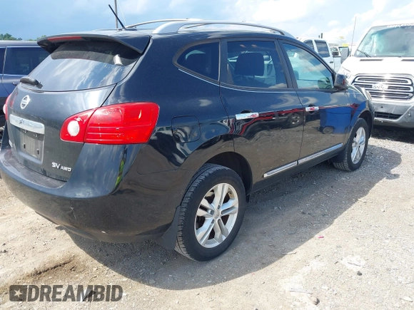 2012 Nissan Rogue S with VIN JN8AS5MV7CW382180, listed as a IAAI auction lot 42616221 with 121,005 mi miles and . Bid and sale history available at DreamBid. Image 4.