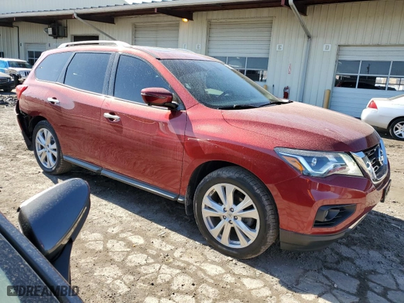 2018 Nissan Pathfinder SL with VIN 5N1DR2MM5JC665004, listed as a Copart auction lot 48558805 with 86,758 mi miles and Salvage Title. Bid and sale history available at carsss.com. Image 4.