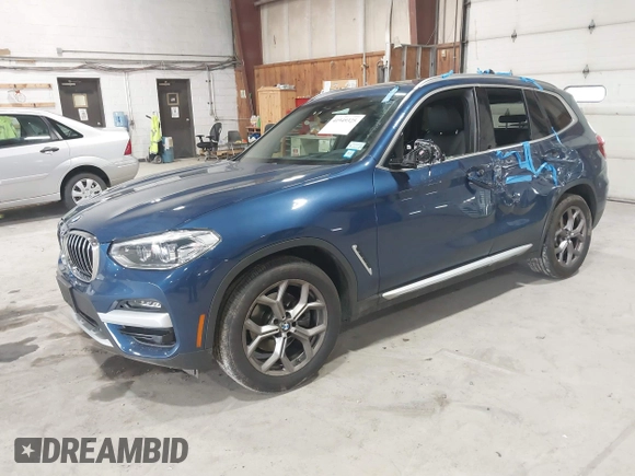 2021 BMW X3 xDrive30i with VIN 5UXTY5C02M9G23931, listed as a IAAI auction lot 41949325 with 44,345 mi miles and . Bid and sale history available at DreamBid. Image 17.