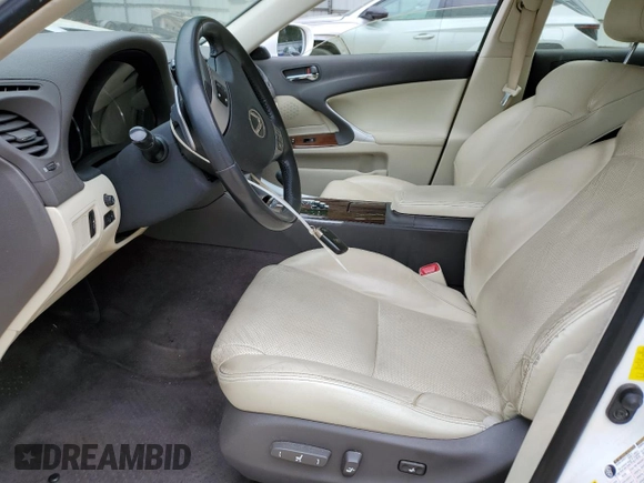 2013 Lexus IS 250 with VIN JTHCF5C24D5063339, listed as a Copart auction lot 53949715 with 114,557 mi miles and Salvage Title. Bid and sale history available at DreamBid. Image 7.